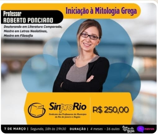 Curso Online Iniciação à Mitologia Grega – Desconto para filiados/as!