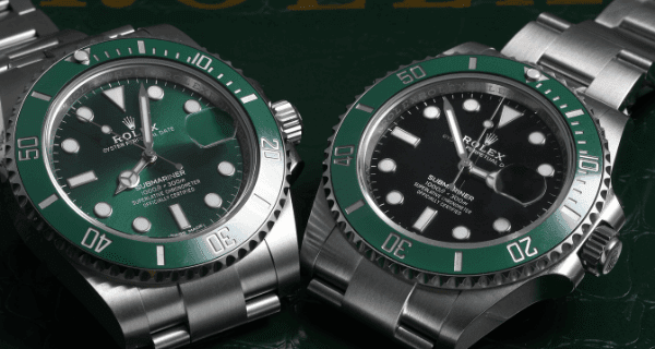 Rolex Submariner Green Bezel Hulk 116610 LV and Kermit 126610LV