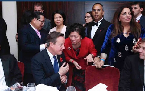 Christine Lee pictured with former prime minister David Cameron