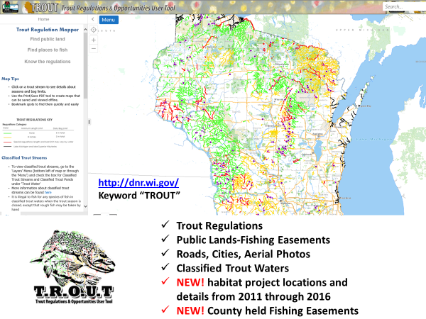 Classified Trout Stream Lines  Wisconsin DNR Open Data Portal