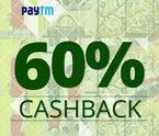  Paytm : 60% cashback on product shopping on Rs.699