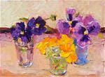 Summer Pansies,still life, oil on canvas, 8x10price$300 - Posted on Friday, January 23, 2015 by Joy Olney