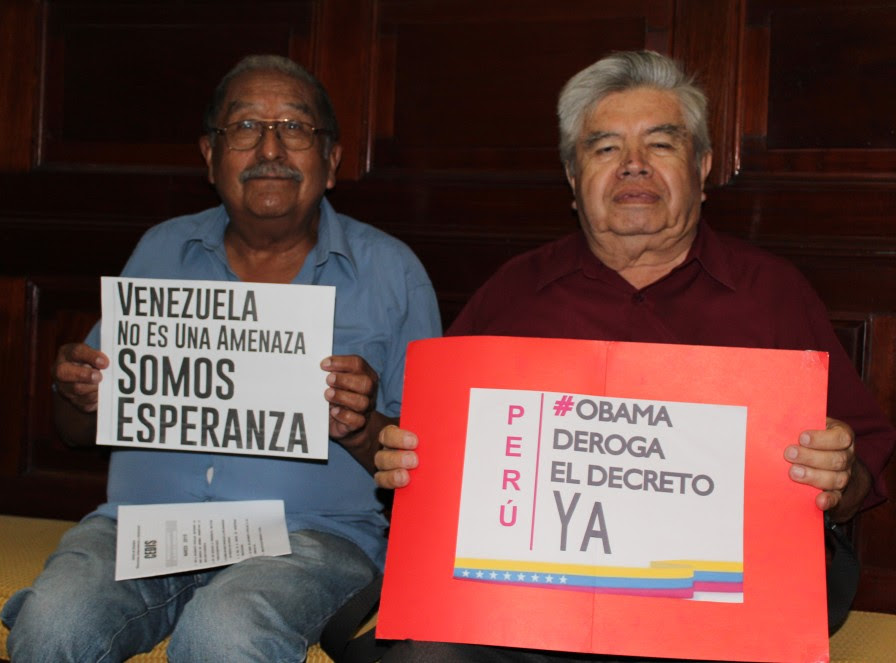 En Perú se solidarizan y acompañan a Venezuela en su demanda a Obama