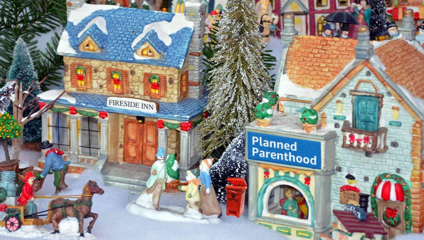 Progressive Family Adds New Planned Parenthood Location To Christmas Village Display