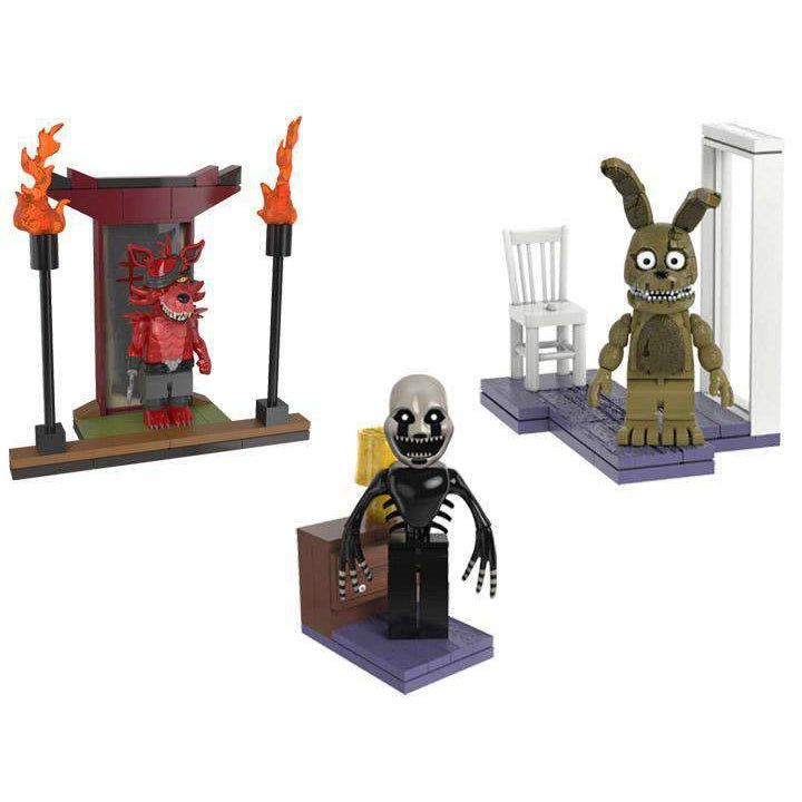 Image of Five Nights at Freddy's Wave 5 Set of 3 Micro Construction Sets - JULY 2019