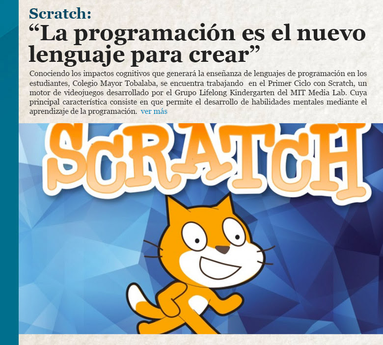 Scratch: “La programación es el nuevo lenguaje para crear”