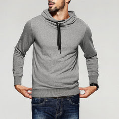 Men's Casual Hooded Drawstring Modish Sweatshirt