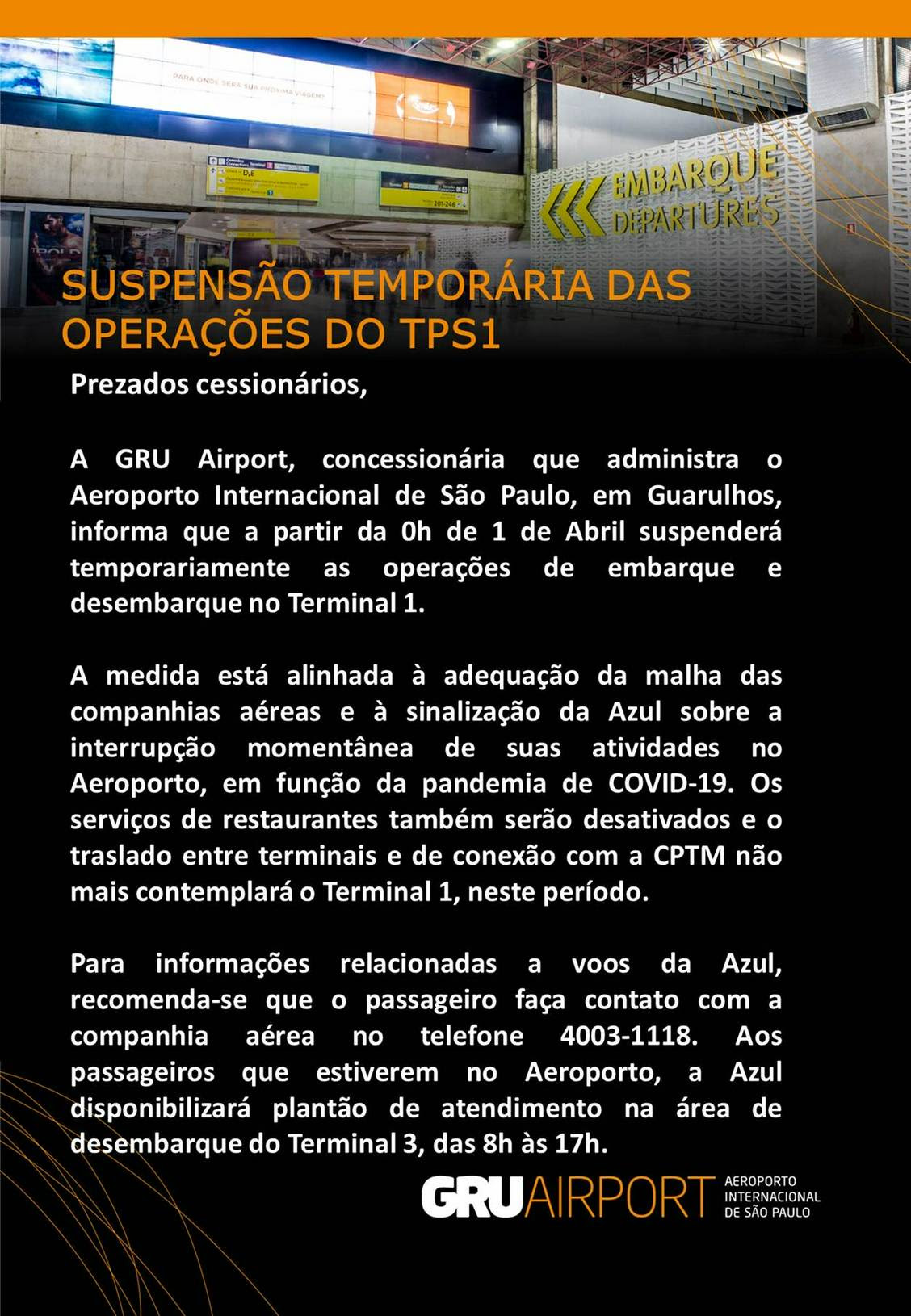 Comunicado GRUAIRPORT