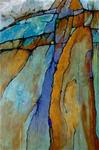 Geologic Abstract Mixed Media Painting "Ice Age" by Colorado Artist Carol Nelson - Posted on Friday, February 6, 2015 by Carol Nelson