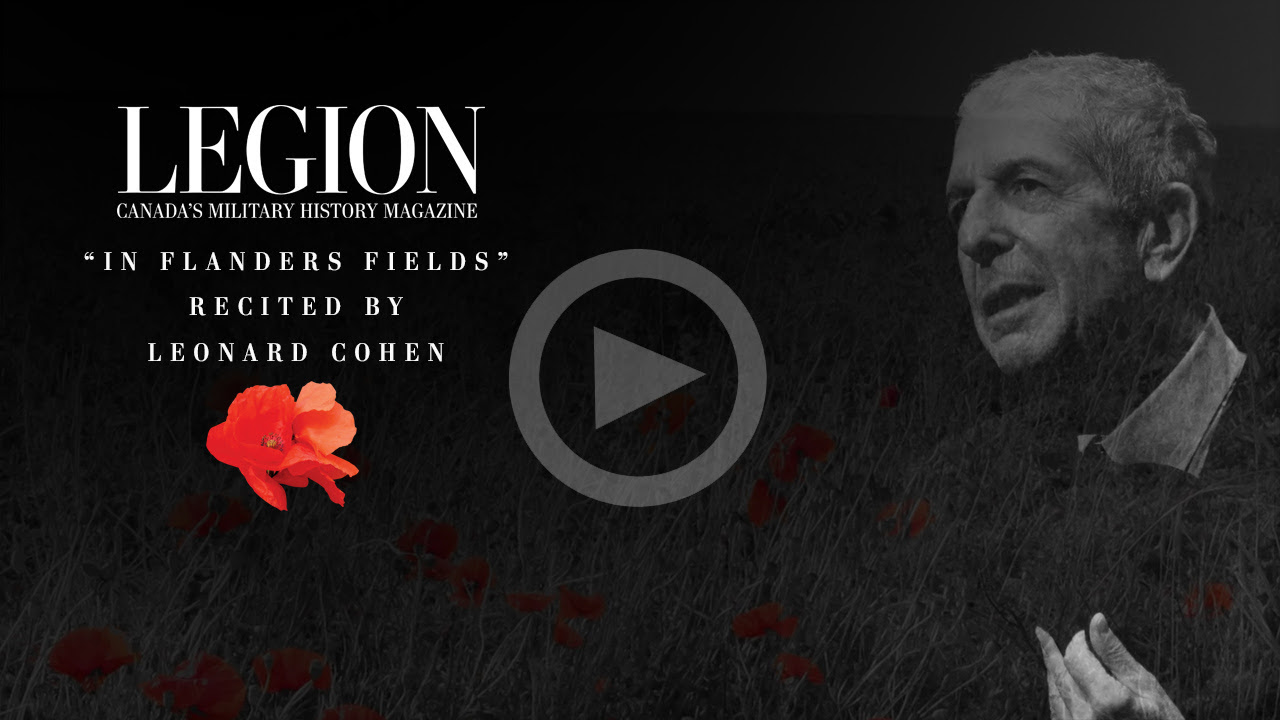 “In Flanders Fields” Recited by Leonard Cohen