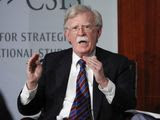 Former National Security Adviser John Bolton gestures while speakings at the Center for Strategic and International Studies in Washington. (AP Photo/Pablo Martinez Monsivais, File)