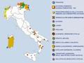 Mappa delle minoranze linguistiche storiche in Italia