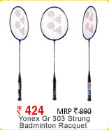 Yonex Gr 303 Strung Badminton Racquet (Assorted Colors)