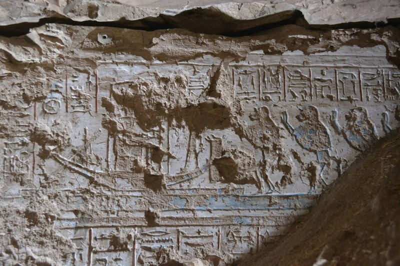 Imagen de babuinos adorando al dios egipcio temprano Ra-Atum. Las representaciones están en la tumba del escriba real Konsu en Luxor, Egipto.