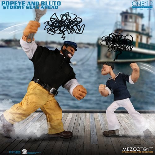 Image of Popeye and Bluto Stormy Seas Ahead One:12 Collective Deluxe Action Figures Box Set - AUGUST 2020