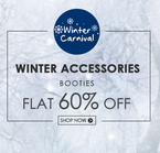 Get flat 60% off on Winter Accessories by  Booties