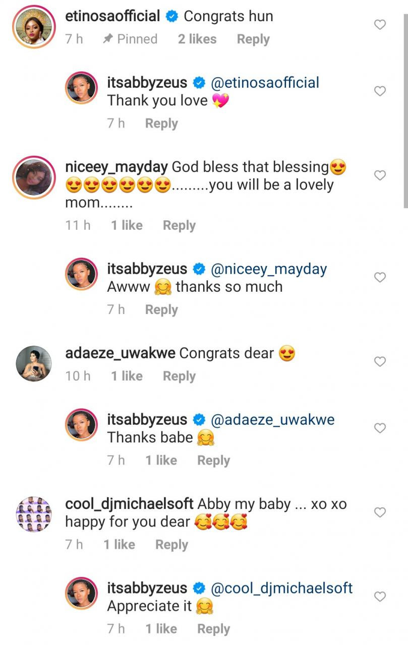 Congratulations pour in as The Boob Movement founder Abbey Zeus shares video of her baby bump (video)