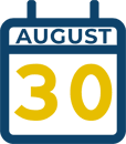 August 30 Calendar Icon