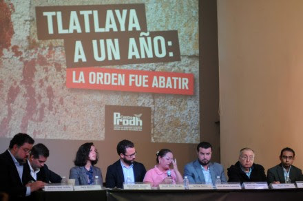 Presentan informe sobre el caso Tlatlaya. Foto: Rubén Espinosa