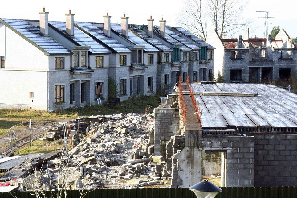 Over the past three years the number of ghost estates has fallen by as estimated 56 per cent, with some finally being completed but many being torn down