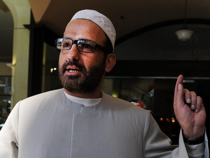 Muslim cleric Man Haron Monis arrives, on April 18,