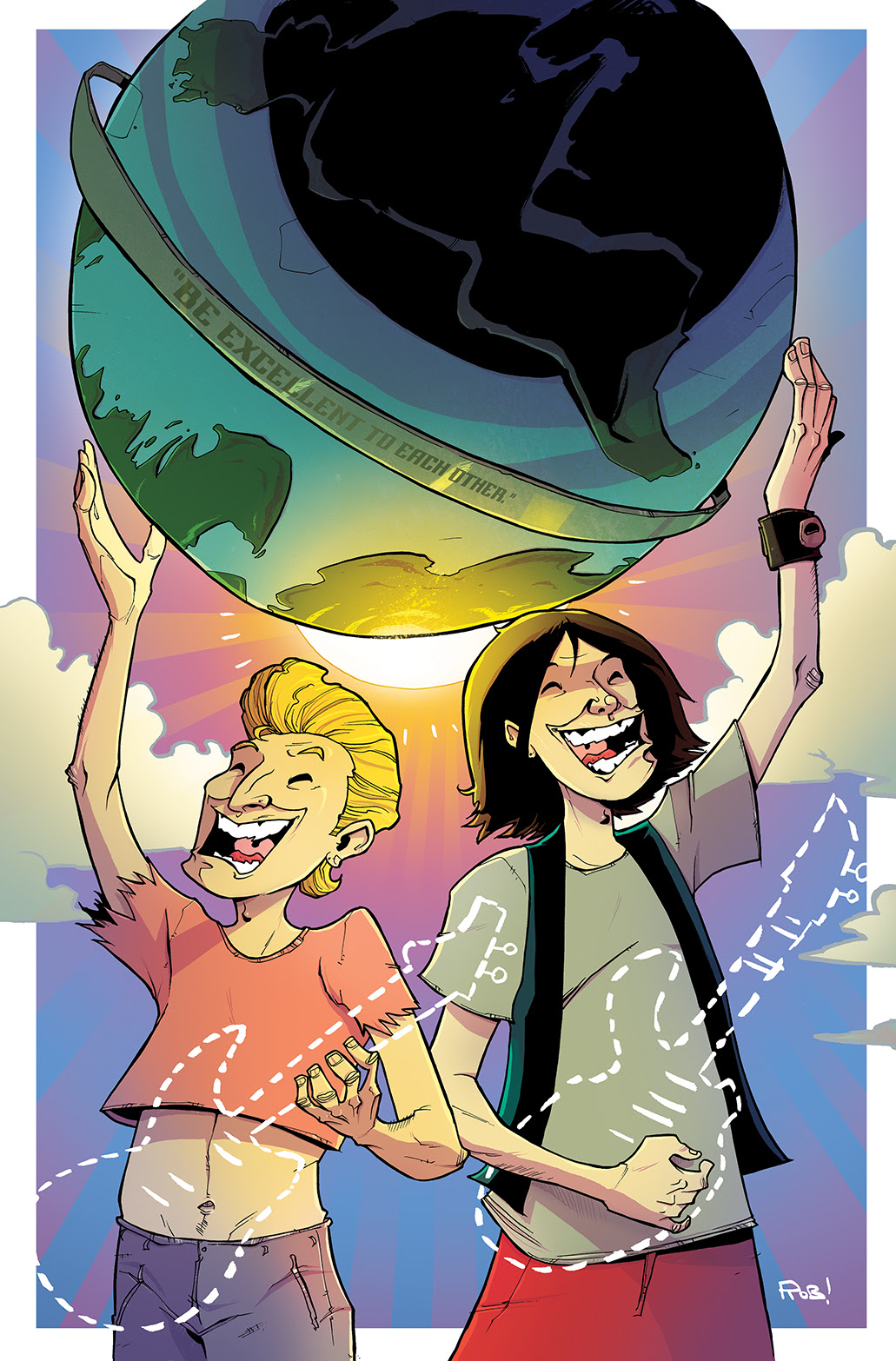 Bill & Ted's Most Triumphant Return #1 10K Variant Cover by Rob Guillory