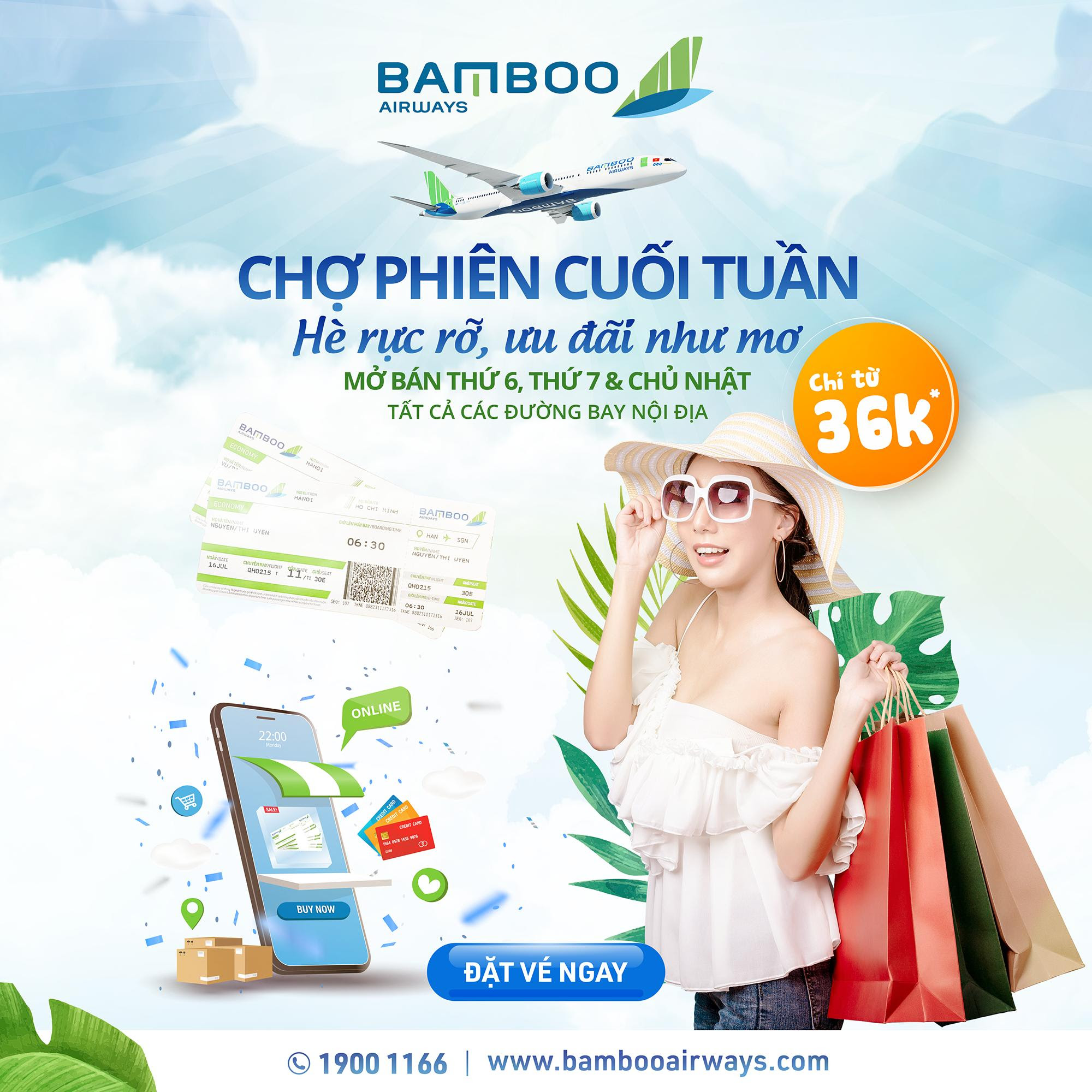 Chỉ từ 36k - Chợ phiên cuối tuần cùng Bamboo Airways