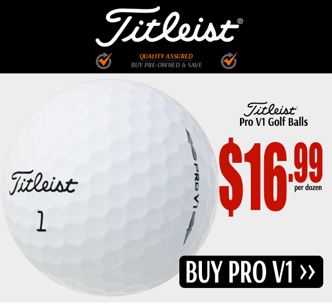 Titleist Pro V1 Golf Balls $16.99 per dozen!  Save with pre-owned
