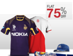 Flat 75% off on Cricket Fanstore Merchandise 