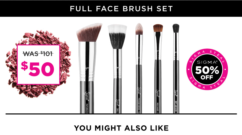 50% OFF BRUSH SETS. SHOP WEEKLY STEALS
