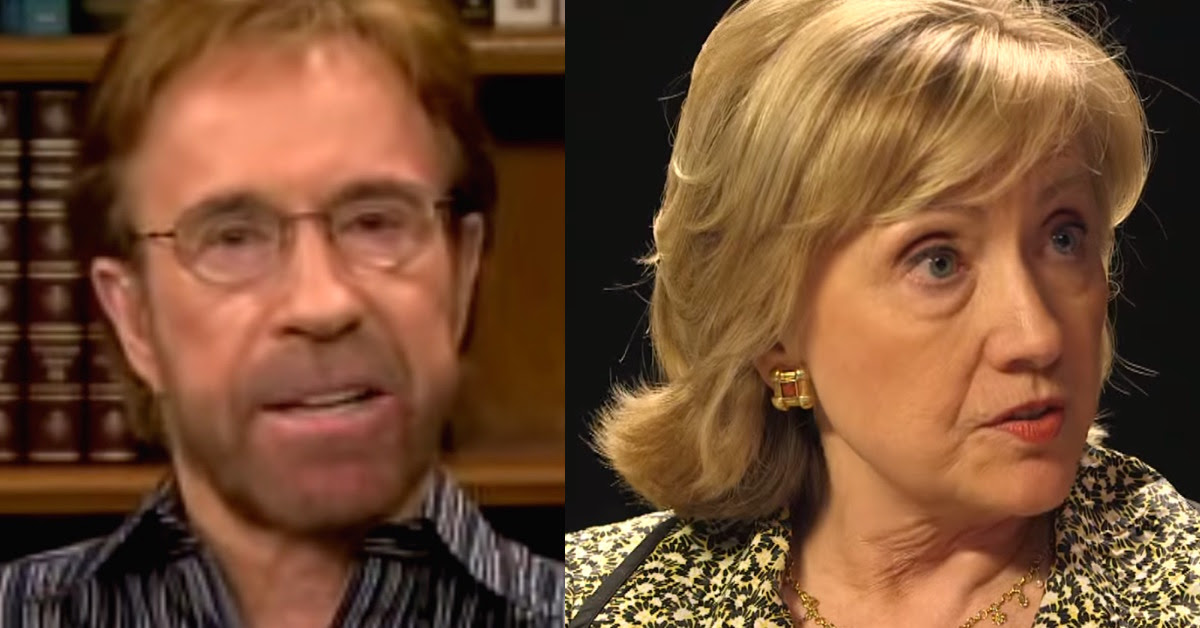 Spread This: Chuck Norris Reveals 1 Huge Piece of Hillary’s Past She Did Not Want America to See
