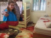 The blood-stained bedroom of Hallel Yaffa Ariel, hy'd in Kiryat Arba.