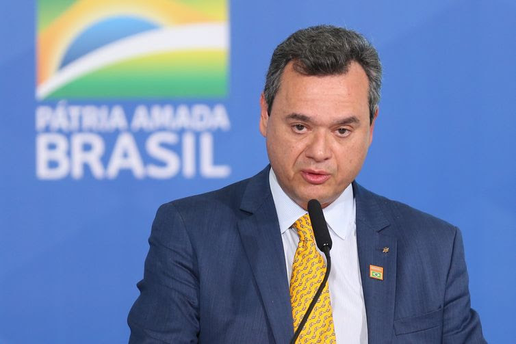 Fabio Rodrigues Pozzebom/Agência Brasil O presidente do Banco do Brasil, Fausto de Andrade Ribeiro, durante lançamento do Plano Safra 2021/22 no Palácio do Planalto.
