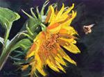 Sunflower and Bumblebee - Posted on Monday, February 2, 2015 by Michelle Wells Grant