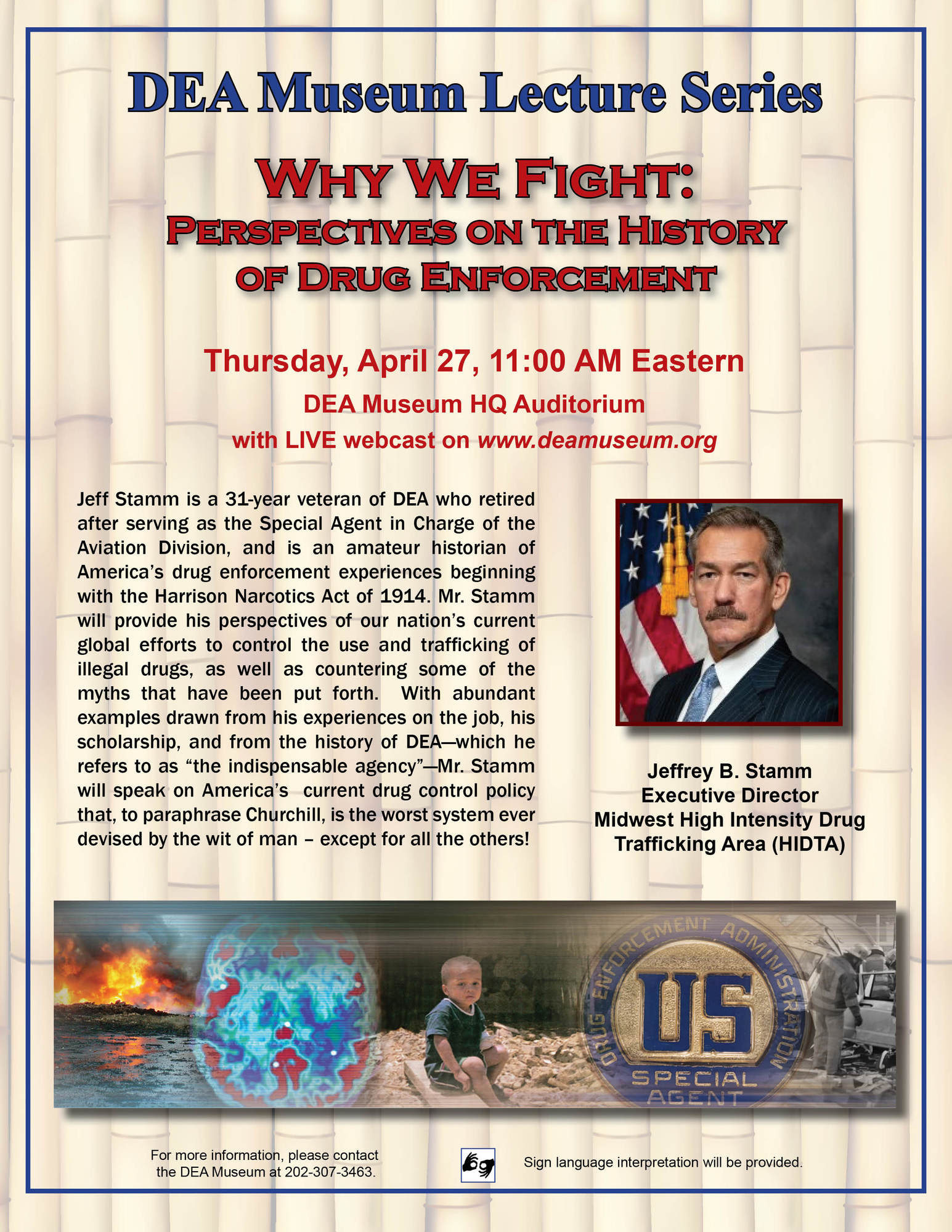 DEA Museum Lecture Series 4-27-2017 Jeff Stamm