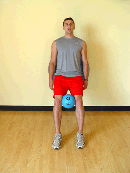 Medicine Ball Exercises Wall-Squats-with-Medicine-and-Stability-Balls