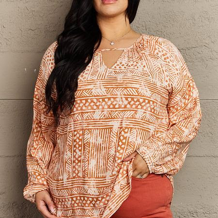 HEYSON Just For You Full Size Aztec Tunic Top