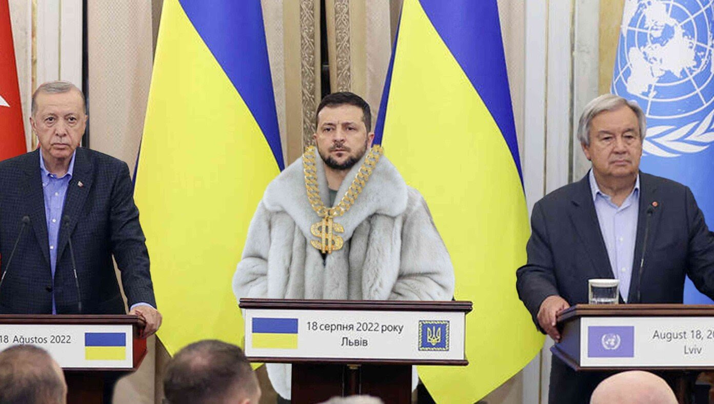 Zelensky Gives Impassioned Plea For More U.S. Money While Wearing Fur Coat And Gold Chain