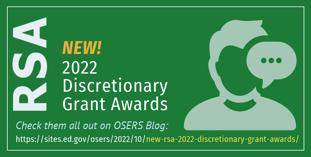 New RSA 2022 Discretionary Grant Awards