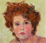 Melanie,portrait,oil on canvas pad,16x12,priceNFS - Posted on Saturday, November 15, 2014 by Joy Olney