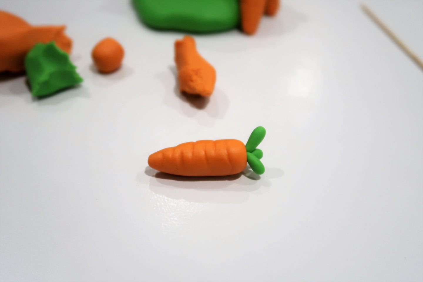 Carrot pieces.