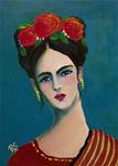 Reslience - A Frida Kahlo Inspired Painting - Posted on Saturday, November 22, 2014 by Roberta Schmidt