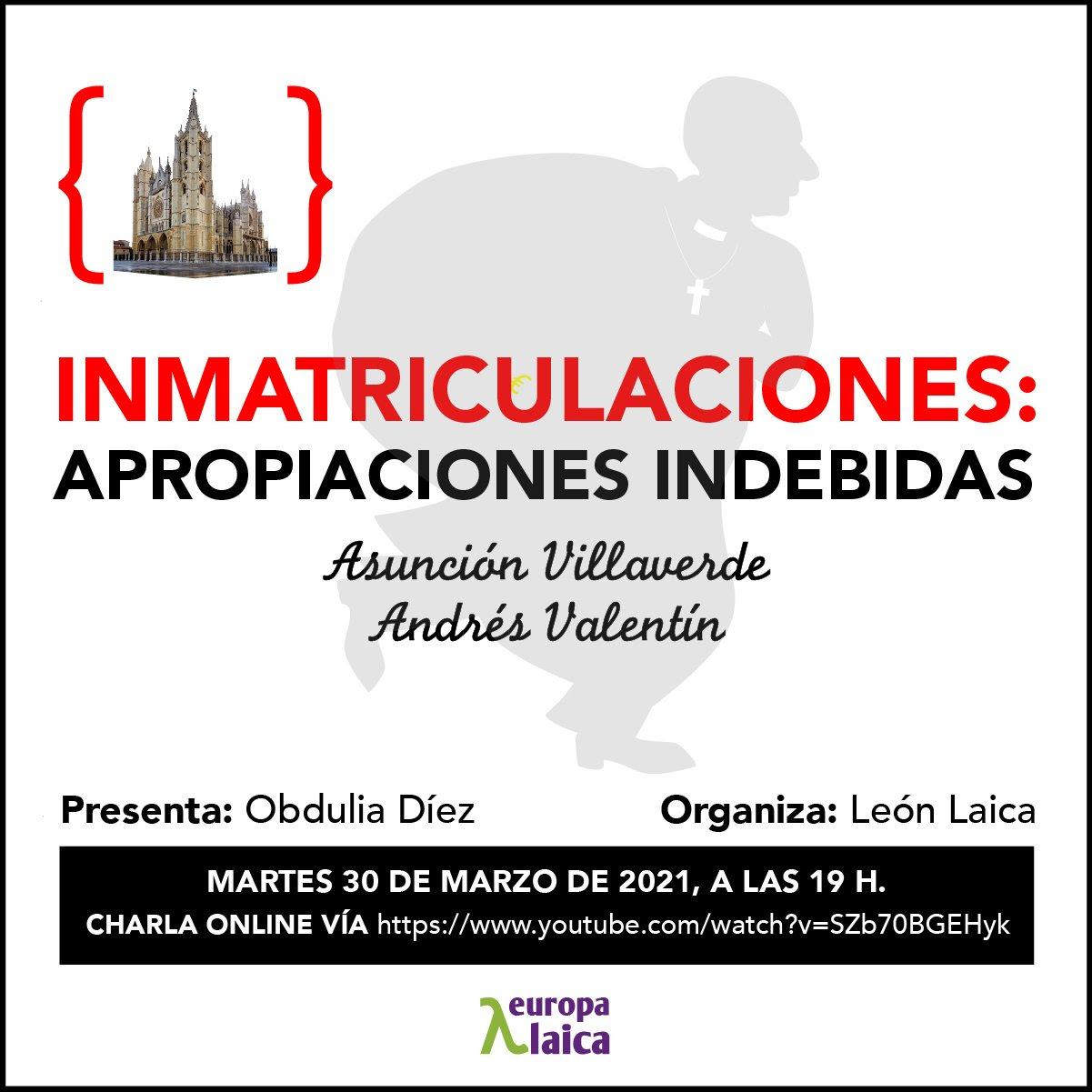 Charla: ＂Inmatriculaciones, apropiaciones indebidas＂ con Asunción Villaverde y Andrés Valentín