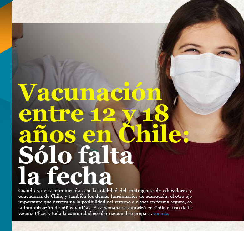 Vacunación entre 12 y 18 años en Chile: Sólo falta la fecha