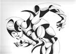 Mark Webster - Nixie 12-01 - Abstract Geometric Figurative Ink Drawing - Posted on Wednesday, January 14, 2015 by Mark Webster