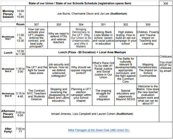SOU Conference Schedule