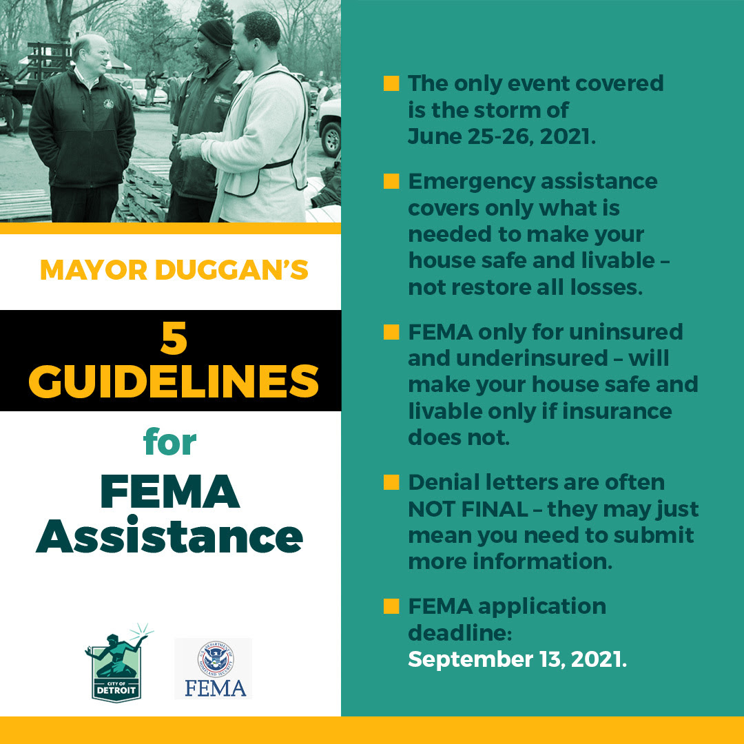 Guidelines for FEMA Assistance