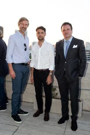 Francisco Bosch y Lucas Casal de Miranda Bosch junto a Juan Pablo Maglier.