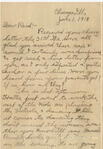 WWI letter