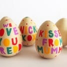 Personalised Easter Egg- Hand Painted Wooden Egg- Baby's First Easter